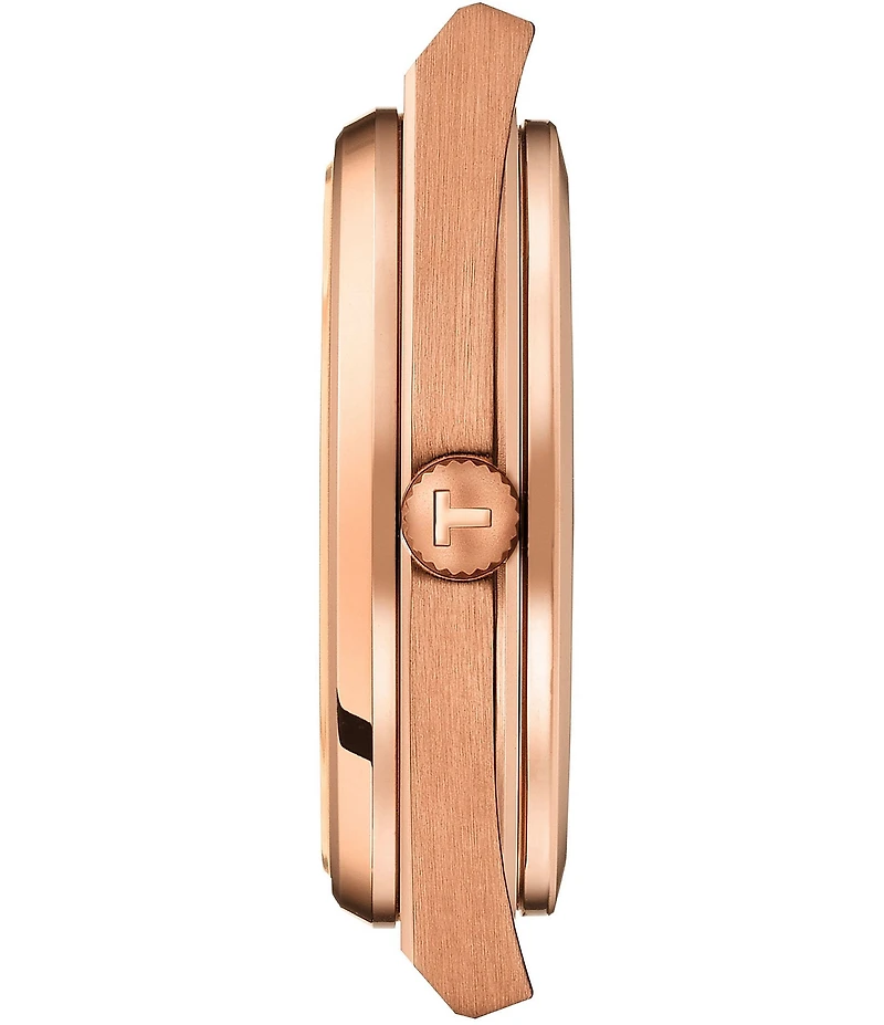 Tissot Men's Prx Tonneau Automatic Rose Gold Stainless Steel Bracelet Watch