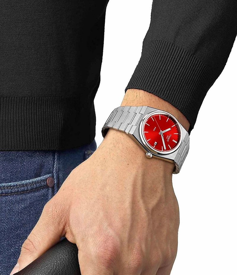 Tissot Men's Prx Tonneau Automatic Stainless Steel Bracelet Watch