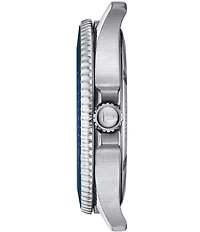 Tissot Men's Black Seastar 1000 Quartz Automatic Stainless Steel Bracelet Watch