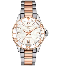 Tissot Men's Seastar 1000 Quartz Analog Two Tone Stainless Steel Bracelet Watch