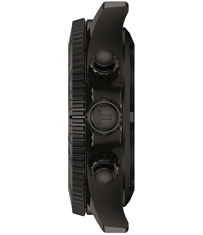 Tissot Men's Seastar 1000 Quartz Chronograph Black Tone Stainless Steel Bracelet Watch