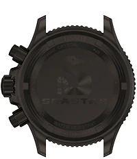 Tissot Men's Seastar 1000 Quartz Chronograph Black Tone Stainless Steel Bracelet Watch