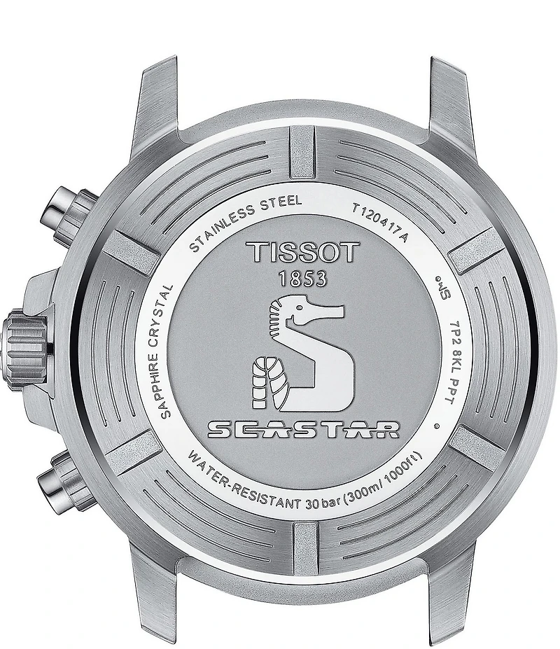 Tissot Men's Seastar 1000 Quartz Chronograph Grey Strap Watch