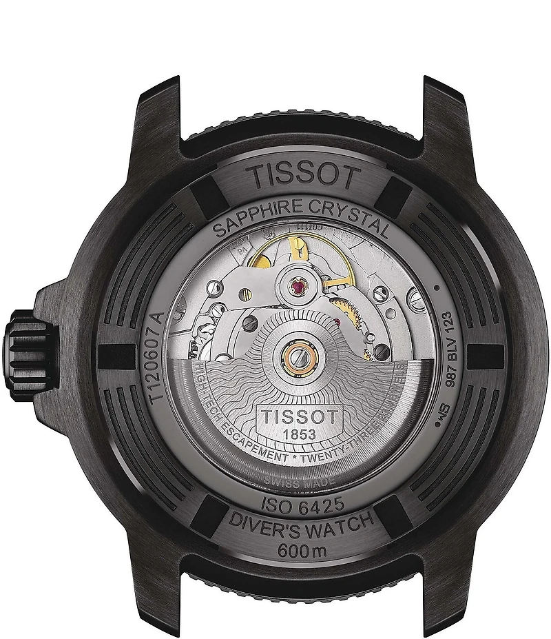 Tissot Men's Seastar 2000 Professional Powermatic Blue Rubber Strap Watch