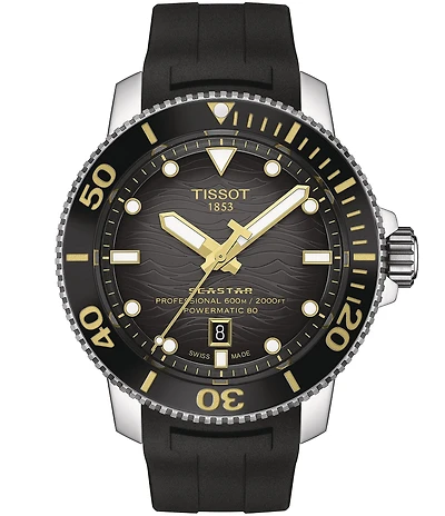 Tissot Men's Seastar 2000 Professional Powermatic Sport Collection Automatic Rubber Strap
