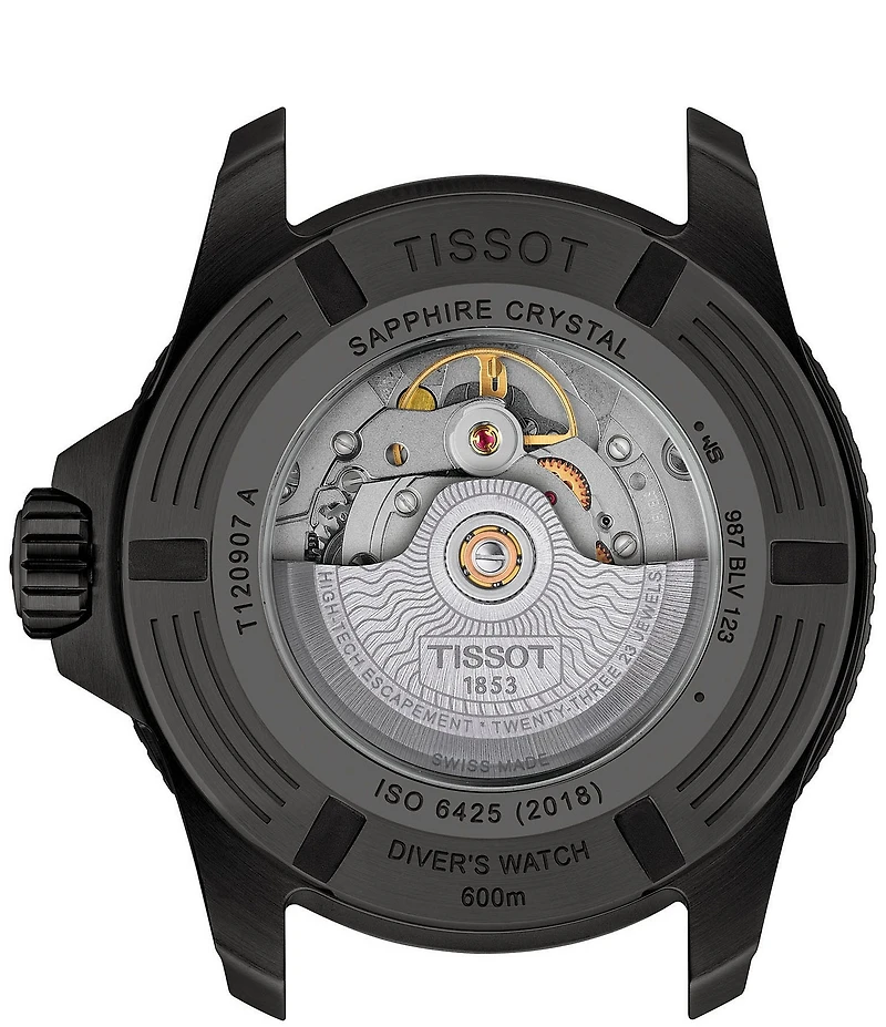Tissot Men's Seastar GTS 2000 Powermatic 80 Automatic Rubber Strap Watch