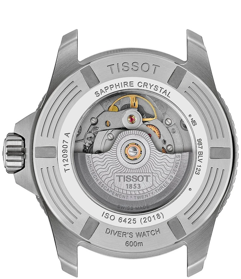 Tissot Men's Seastar GTS 2000 Powermatic 80 Automatic Rubber Strap Watch