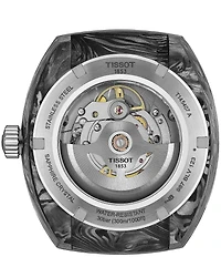Tissot Unisex Sideral Tonneau Powermatic 80 Sport Collection Automatic Rubber Strap Watch