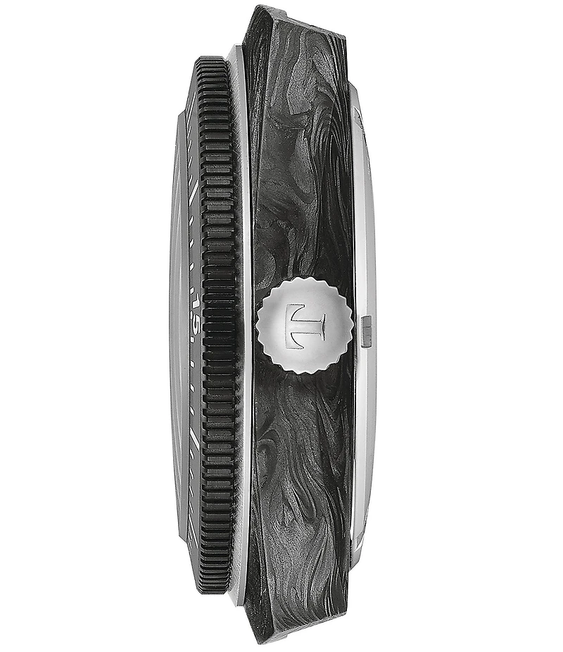Tissot Unisex Sideral Tonneau Powermatic 80 Sport Collection Automatic Rubber Strap Watch