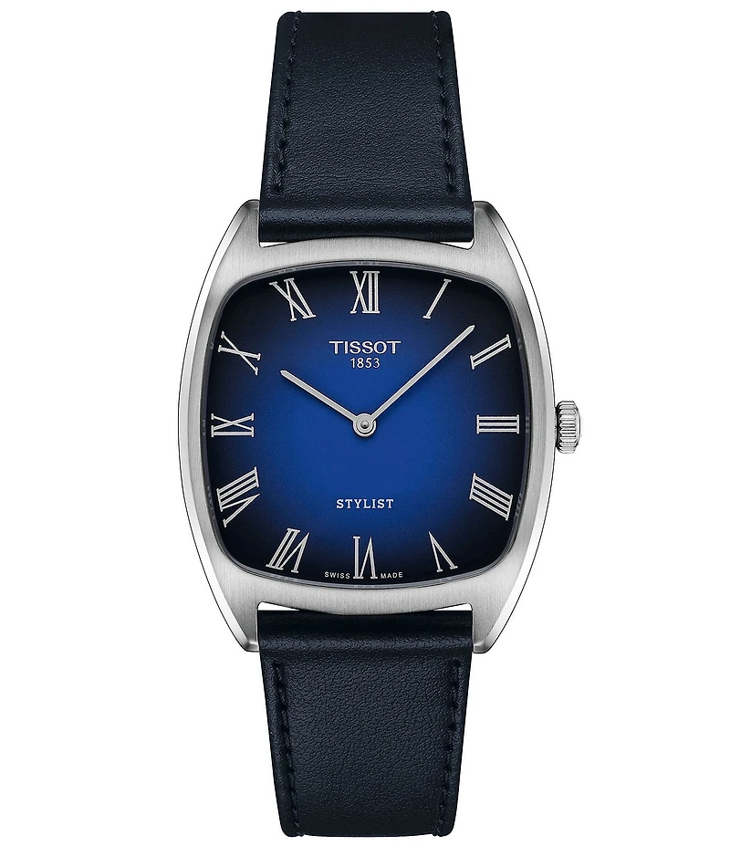 Tissot Men's Stylist Quartz Analog Leather Strap Watch