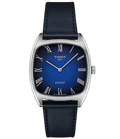 Tissot Men's Stylist Quartz Analog Leather Strap Watch