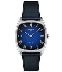 Tissot Men's Stylist Quartz Analog Leather Strap Watch