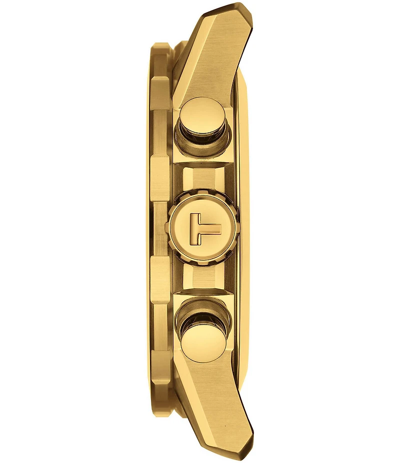 Tissot Men's Super Sport Quartz Chronograph Gold Tone Stainless Steel Bracelet Watch