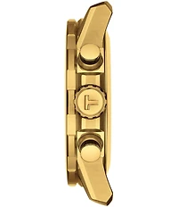 Tissot Men's Super Sport Quartz Chronograph Gold Tone Stainless Steel Bracelet Watch