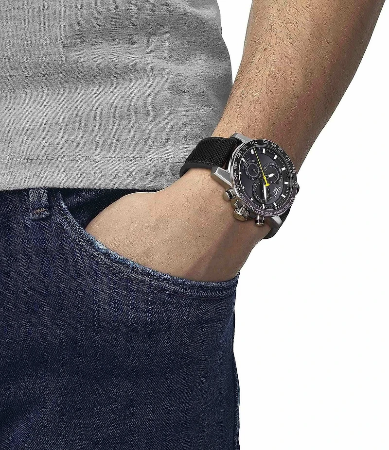 Tissot Men's Supersport Chronograph Fabric Strap Watch