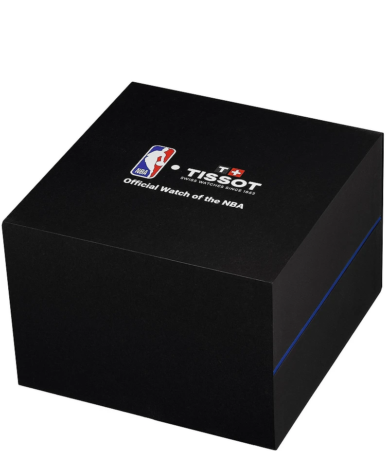 Tissot Men's Supersport NBA Special Edition Chronograph Black Leather Strap Watch
