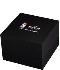 Tissot Men's Supersport NBA Special Edition Chronograph Black Leather Strap Watch