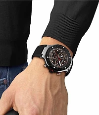 Tissot Men's T-Race Moto GP Quartz Chronograph Black Silicone Strap Watch