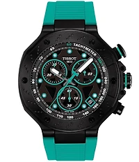 Tissot Men's T-Race Quartz Chronograph Green Silicone Strap Watch