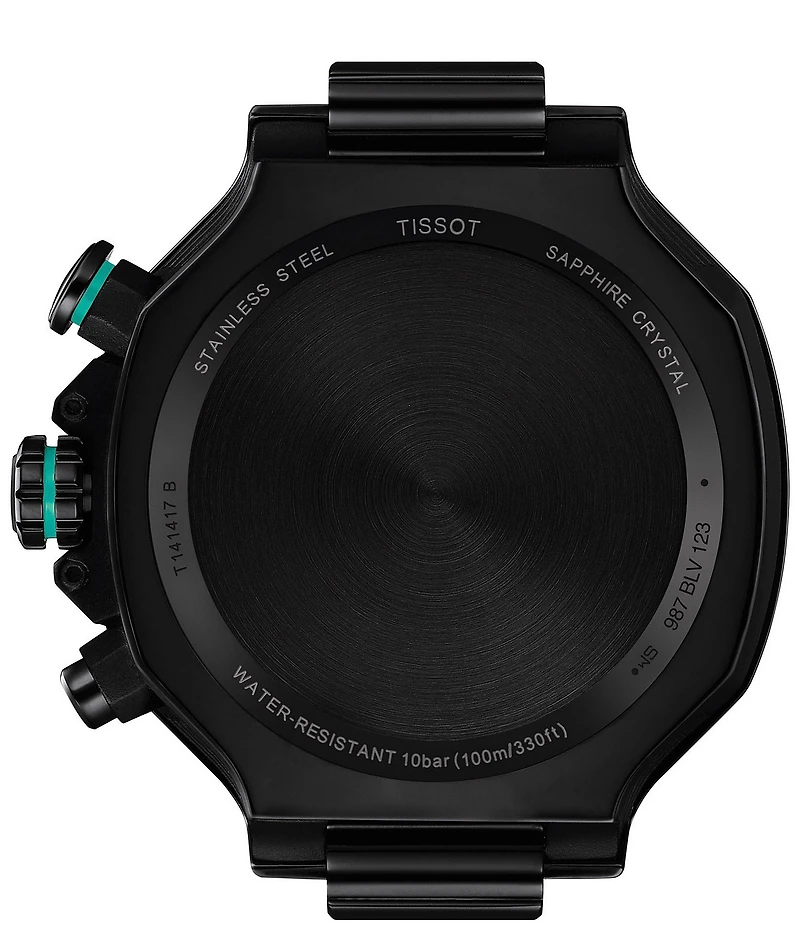 Tissot Men's T-Race Quartz Chronograph Green Silicone Strap Watch