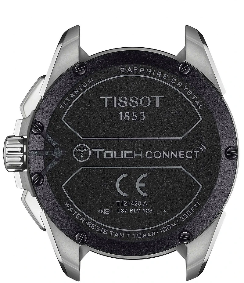 Tissot Men's T-Touch Connect Solar Blue Fabric Strap Smart Watch