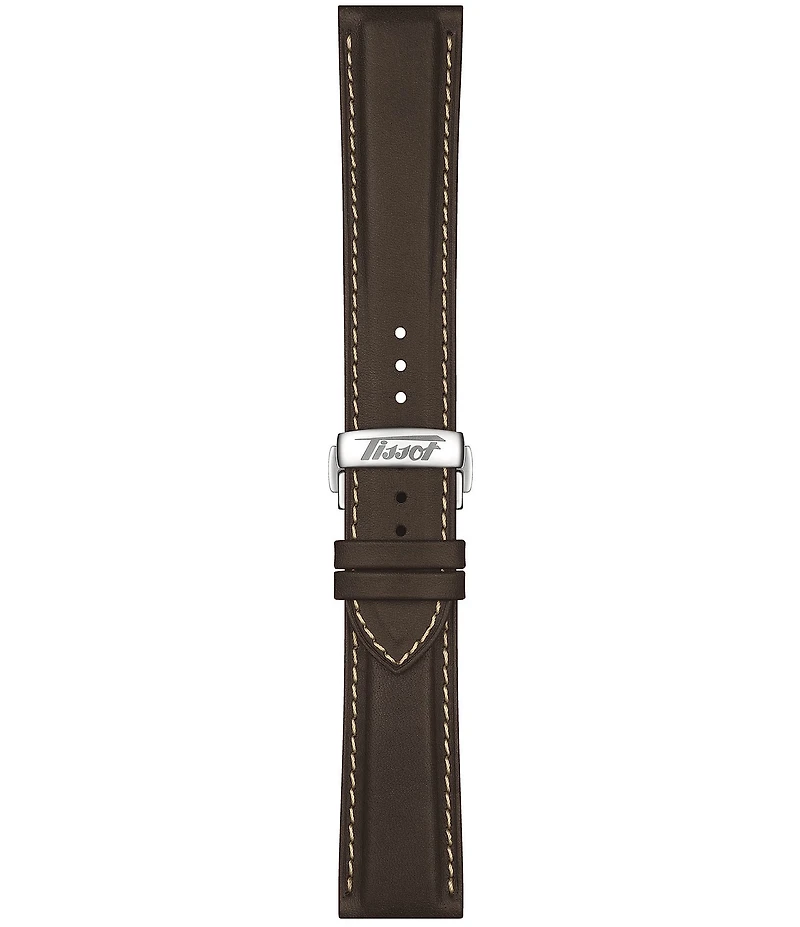 Tissot Men's Telemeter 1938 Chronograph Brown Leather Strap Watch