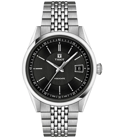 Tissot Men's Visodate Classic Traditional Collection Automatic Stainless Steel Bracelet Watch