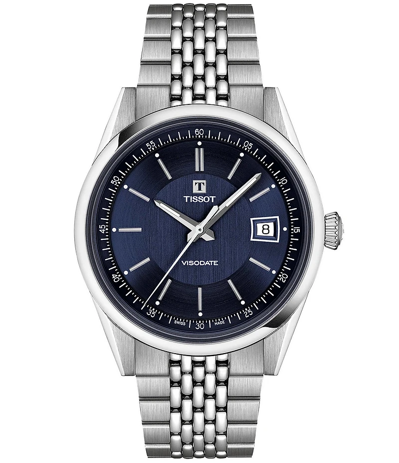Tissot Men's Visodate Classic Traditional Collection Automatic Stainless Steel Bracelet Watch