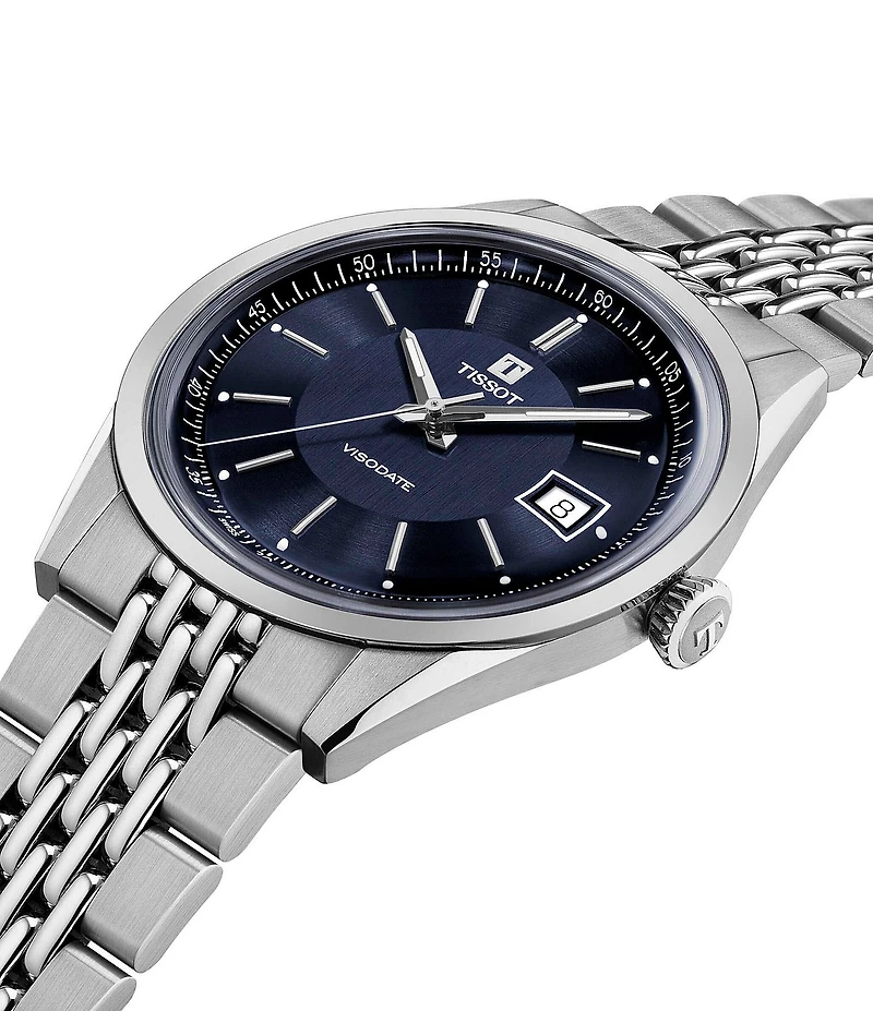 Tissot Men's Visodate Classic Traditional Collection Automatic Stainless Steel Bracelet Watch