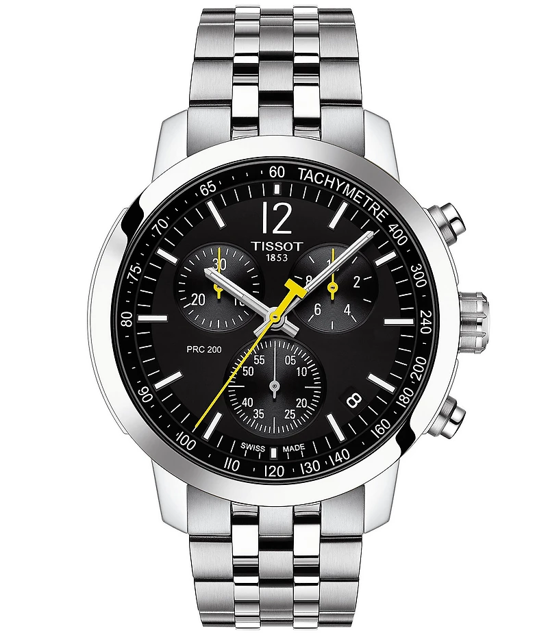 Tissot PRC 200 Chronograph Stainless Steel Bracelet Watch