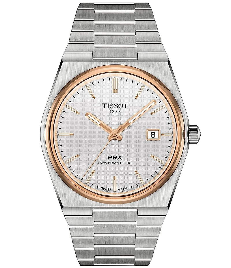 Tissot Men's Prx Automatic Stainless Steel Tonneau Bracelet Watch