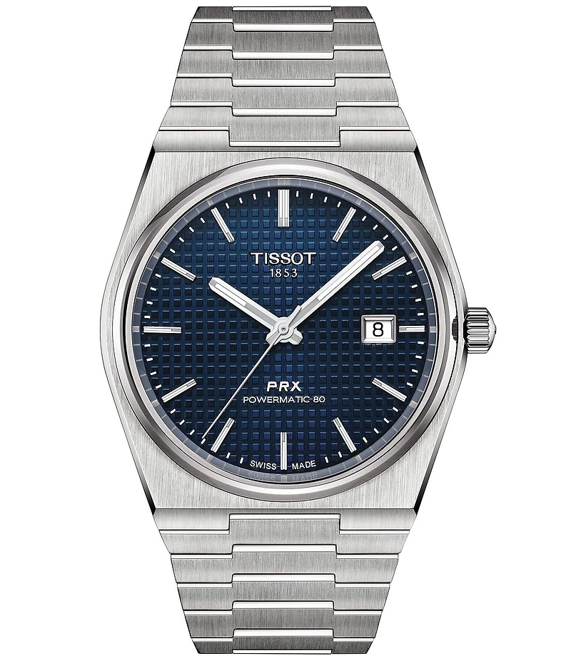 Tissot Men's Prx Automatic Stainless Steel Tonneau Bracelet Watch