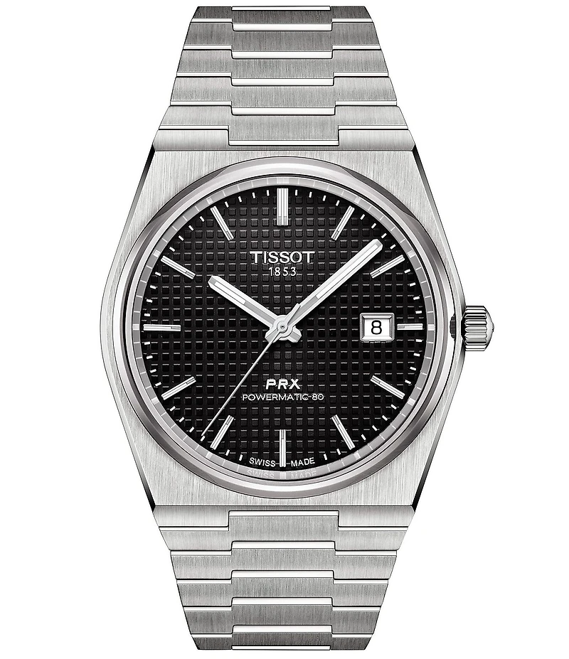 Tissot Men's Prx Automatic Stainless Steel Tonneau Bracelet Watch