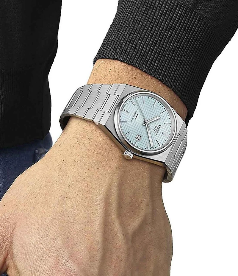 Tissot Men's Prx Automatic Stainless Steel Tonneau Bracelet Watch