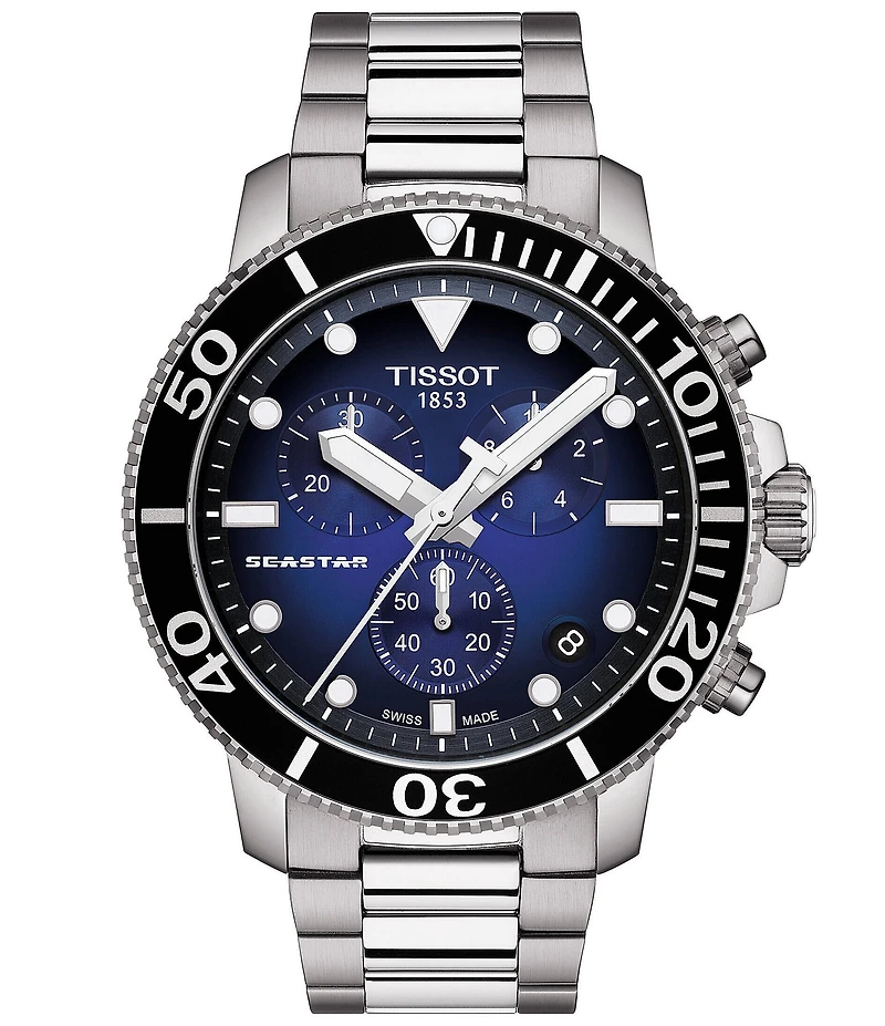 Tissot Seastar 1000 Black Dial Chronograph Watch