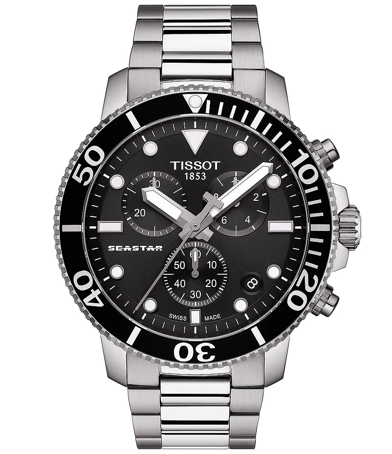 Tissot Seastar 1000 Black Dial Chronograph Watch