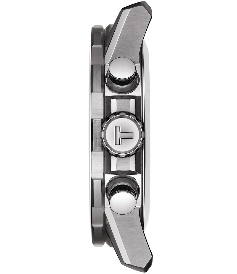 Tissot Supersport Black Leather Strap Chronograph Watch