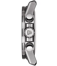 Tissot Supersport Black Leather Strap Chronograph Watch