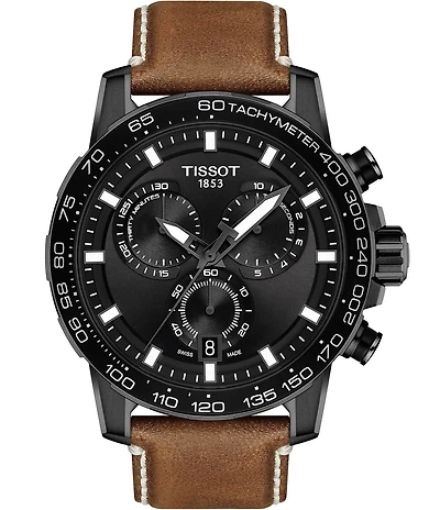 Tissot Supersport Swiss Chronograph Black Dial Watch