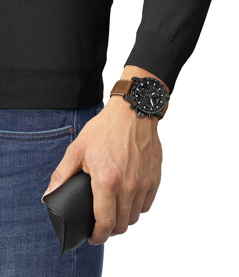 Tissot Supersport Swiss Chronograph Black Dial Watch