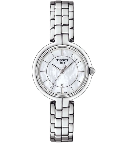 Tissot T-Lady Flamingo Mother-of-Pearl Analog Bracelet Watch