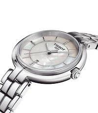 Tissot T-Lady Flamingo Mother-of-Pearl Analog Bracelet Watch