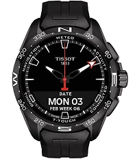 Tissot Men's T-Touch Connect Rubber Black Dial Solar Watch