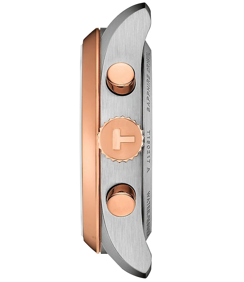 Tissot Women's PR 100 Quartz Chronograph Two Tone Stainless Steel Bracelet Watch