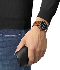 Tissot Unisex Pr516 Powermatic 80 Automatic Leather Strap Watch
