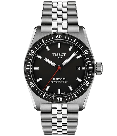 Tissot Unisex Pr516 Powermatic 80 Automatic Stainless Steel Bracelet Watch