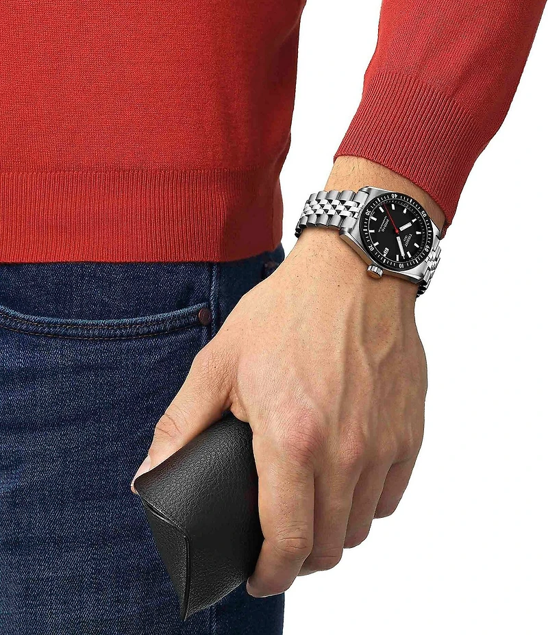 Tissot Unisex Pr516 Powermatic 80 Automatic Stainless Steel Bracelet Watch