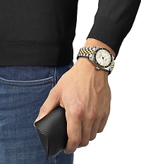 Tissot Unisex Pr516 Powermatic 80 Automatic Two Tone Stainless Steel Bracelet Watch