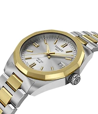 Tissot Unisex PRC 100 Solar Classic Contemporary Collection Quartz Analog 316L Stainless Steel Bracelet Watch
