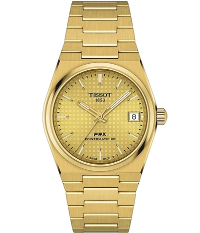 Tissot Unisex PRX Powermatic 80 Automatic Yellow Gold Stainless Steel Bracelet Watch